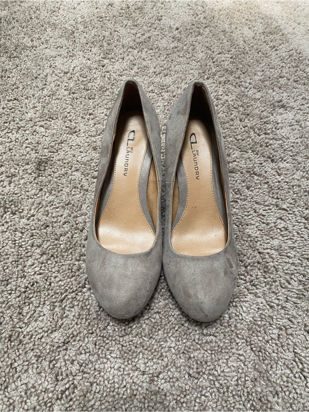 Taupe Brown Heels by CL by Laundry Womens Size 8